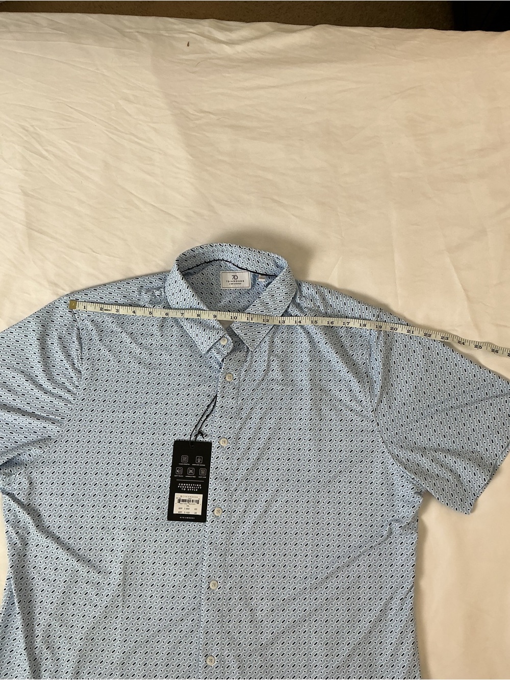 NWT 7 Diamonds Ridge Blue 4-Way Stretch Shirt XXL - Picture 5 of 9